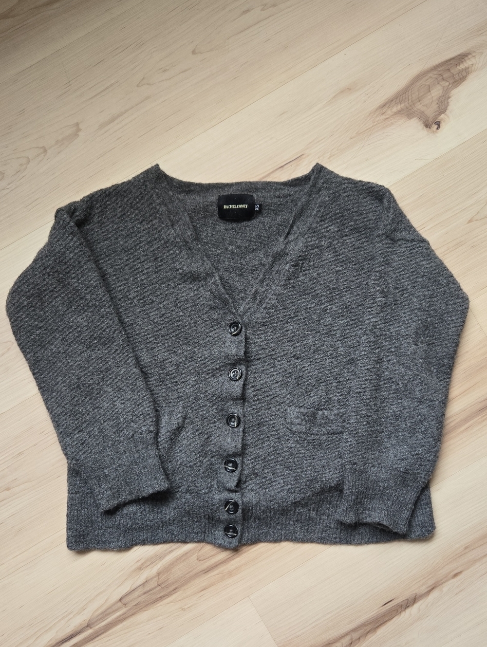 Rachel Comey Alpaca Cardigan, Grey, Size XS